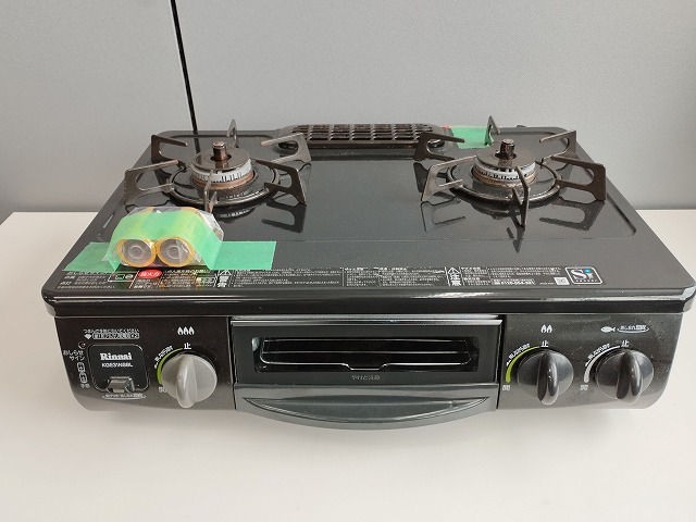 美品【都市ガス用】リンナイ ガスコンロ KGM33NDGL （中古 美品